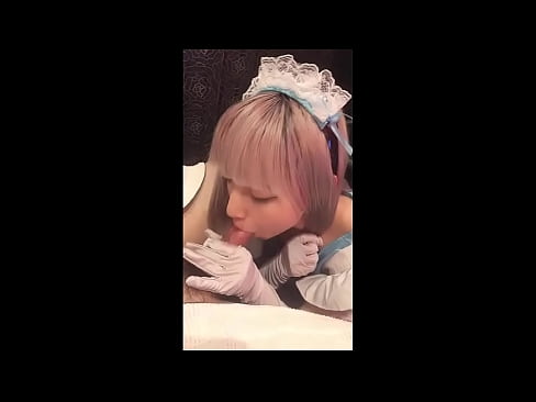 ❤️ 日本偶像[mayuka]，法国女仆装，第一部分，口交和用乳液打飞机 ️❌ Russian porn❌️❤